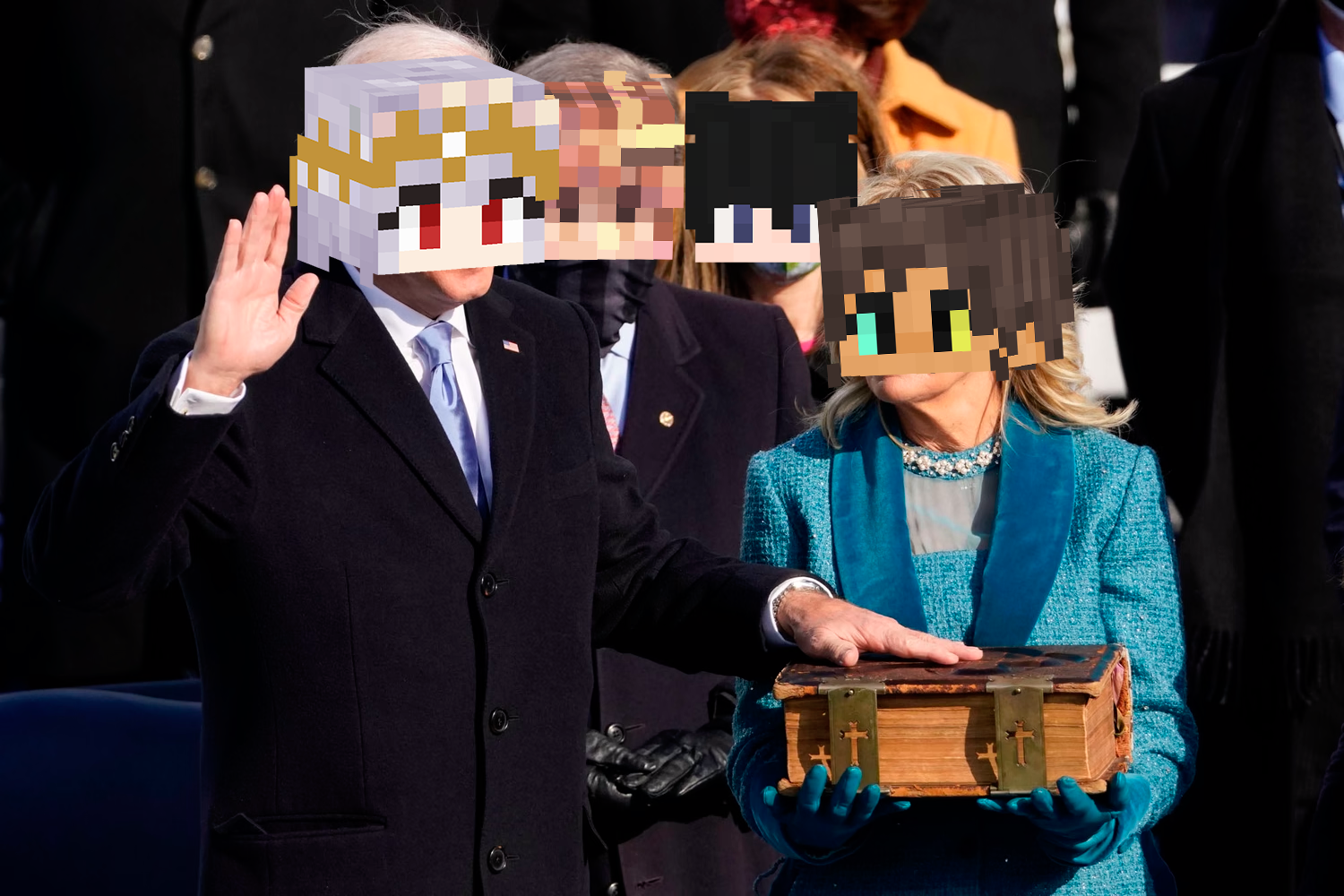 Yesterday’s inauguration of Ahri as the first Mayor of Pavia, accompanied by Lady Sandfalls, PM Cissonius and Emperor Seekinq. /CHRISTINA ONNIUS (HRM GOVERNMENT)